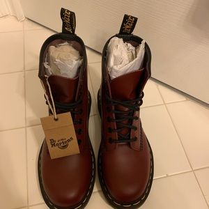 NWT Dr.Martens 1460Cherry Red Smooth Boots CLASSIC